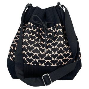 7862 Knit Bucket Bag Trendy Crochet Knitted Drawstring Hobo Shoulder Bags